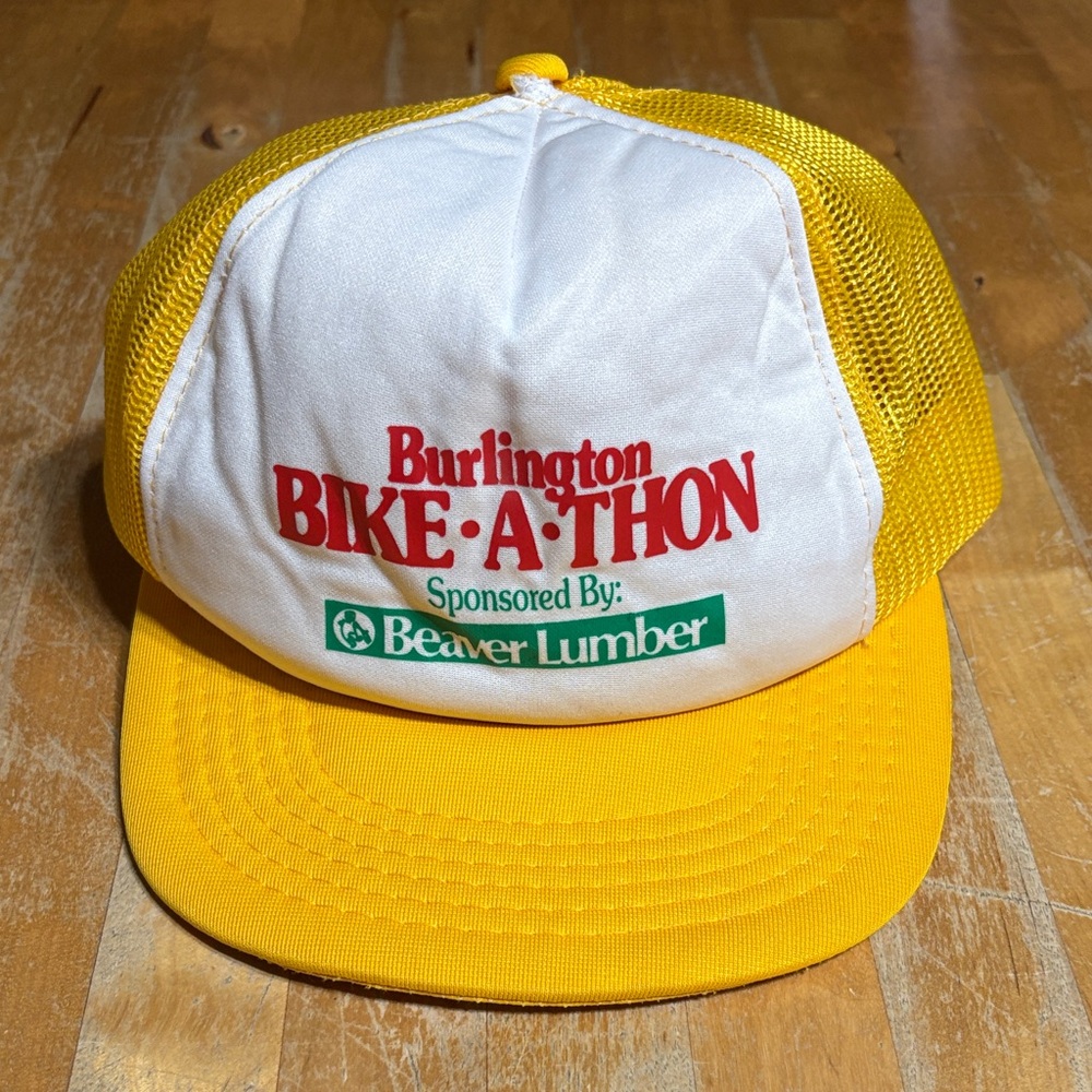 Vintage Beaver Lumber Burlington Bike-A-Thon hat
